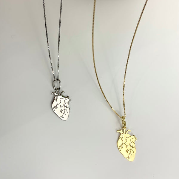 COLLANA CUORE ANATOMICO - COLLEZIONE ANATOMY