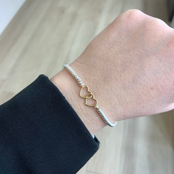BRACCIALE DOPPIO CUORE - COLLEZIONE SAN VALENTINO