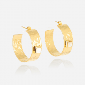 ORECCHINI CERCHIO MARTELLATO - COLLEZIONE ZAG