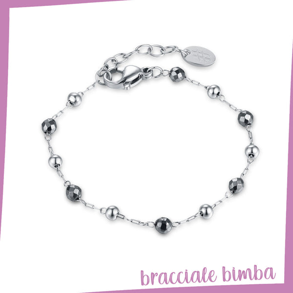 Bracciale Sfere ed Ematite - Collezione Fusion - BRAND