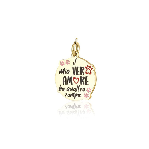 Charm "Il mio Vero Amore ha Quattro Zampe" - Collezione Pensieri - BRAND