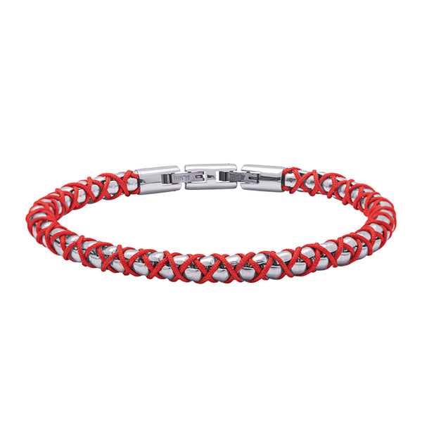 Bracciale Acciaio e Cotone - Collezione Man Energy - 4 YOU